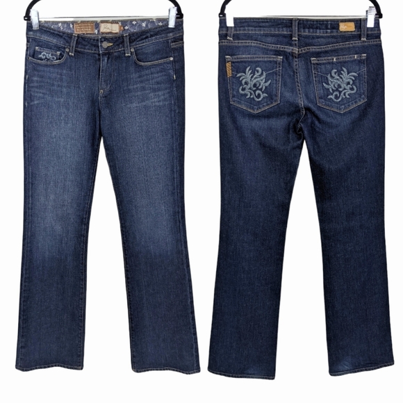 PAIGE State Street Bootcut Jeans Exclusively for Blue Bee RARE HTF Sz 30 - Picture 1 of 11